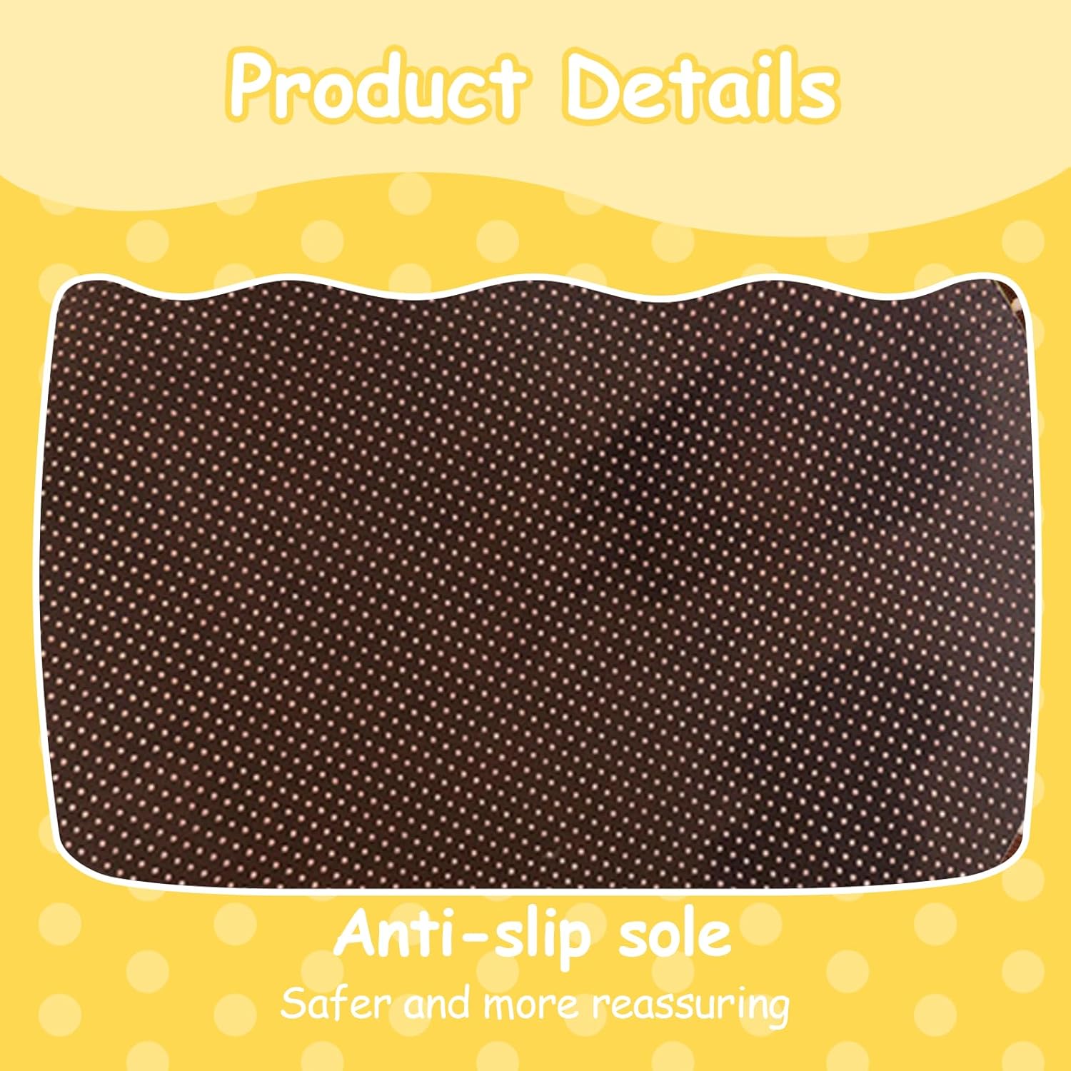 Anti-slip penguin baby seat base with polka dot design for safety and comfort