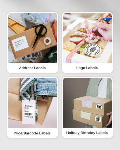 Versatile labelling options using Phomemo M220 portable barcode printer for various packaging needs