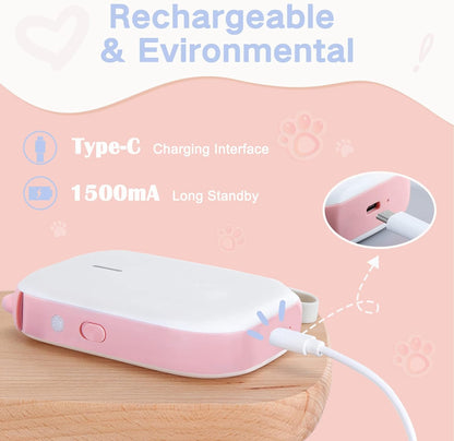 Clabel portable label maker with Type-C charging interface and 1500mA long standby battery