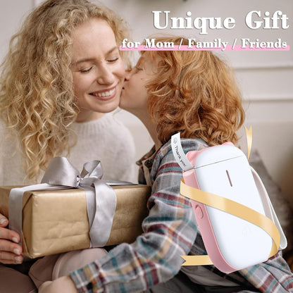 Clabel portable label maker in pink, perfect for organising gifts and personal items