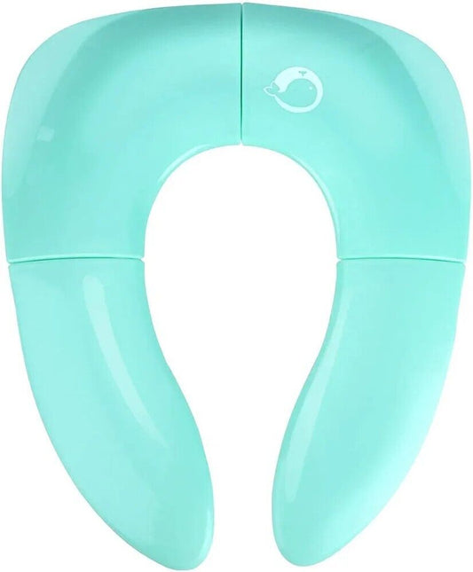 Portable potty training seat for toddlers in mint green colour, designed for easy use and comfort
