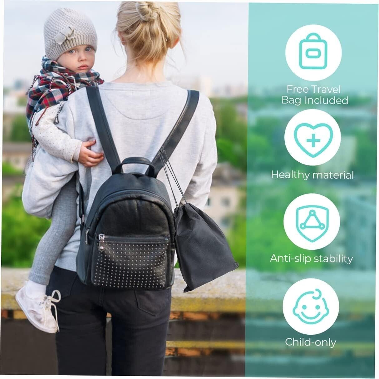 Portable potty training seat for toddlers with a free travel bag included for on-the-go convenience
