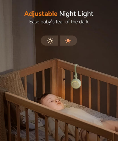 Dreamegg portable white noise machine with adjustable night light to soothe baby at night