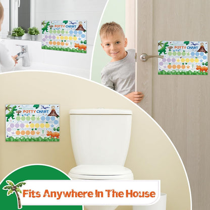WERNNSAI potty training chart for toddlers featuring colourful designs for encouragement and tracking progress