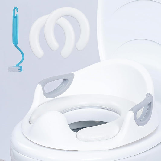 Ackley potty training seat with handles designed for easy use and comfort during toilet training