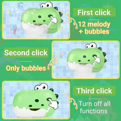 JoiTale rechargeable baby bath bubble machine with melodies and bubble functions for kids' bath time fun
