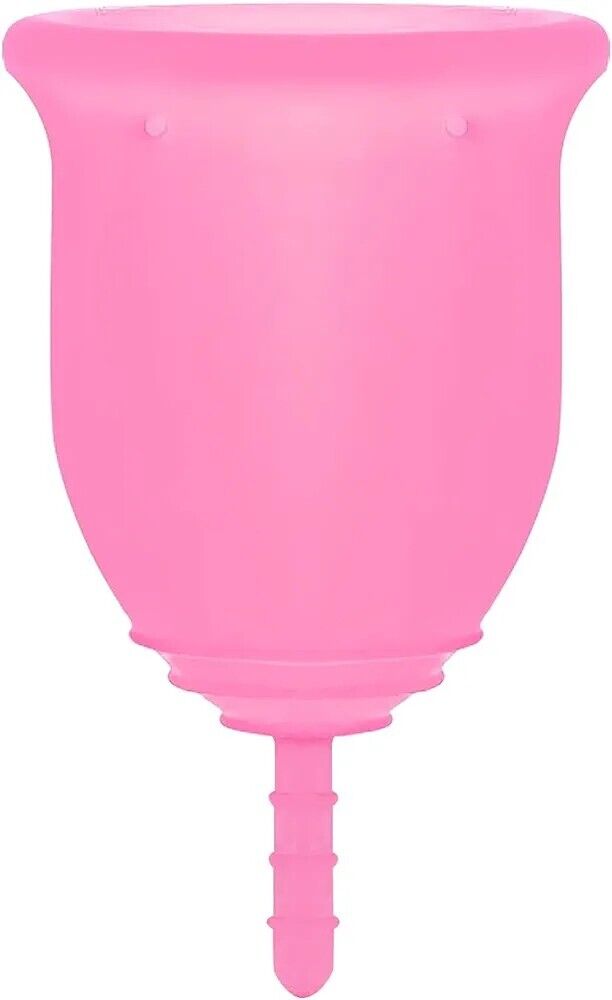 Pink small reusable menstrual cup from The Trading Warehouse for eco-friendly period care