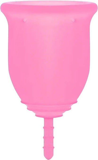 Pink small reusable menstrual cup from The Trading Warehouse for eco-friendly period care