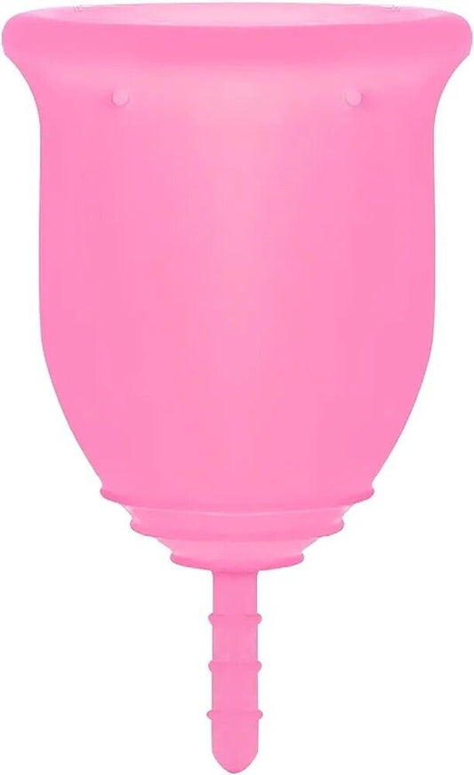 Pink small reusable menstrual cup from The Trading Warehouse for eco-friendly period care