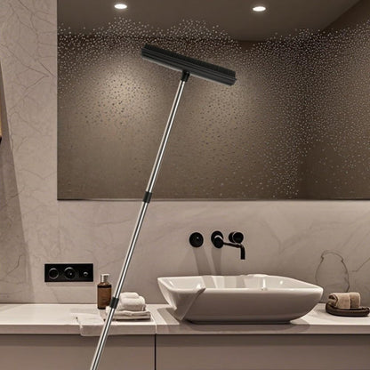 Waibejon rubber broom for pet hair removal with a sleek design, ideal for cleaning surfaces effortlessly