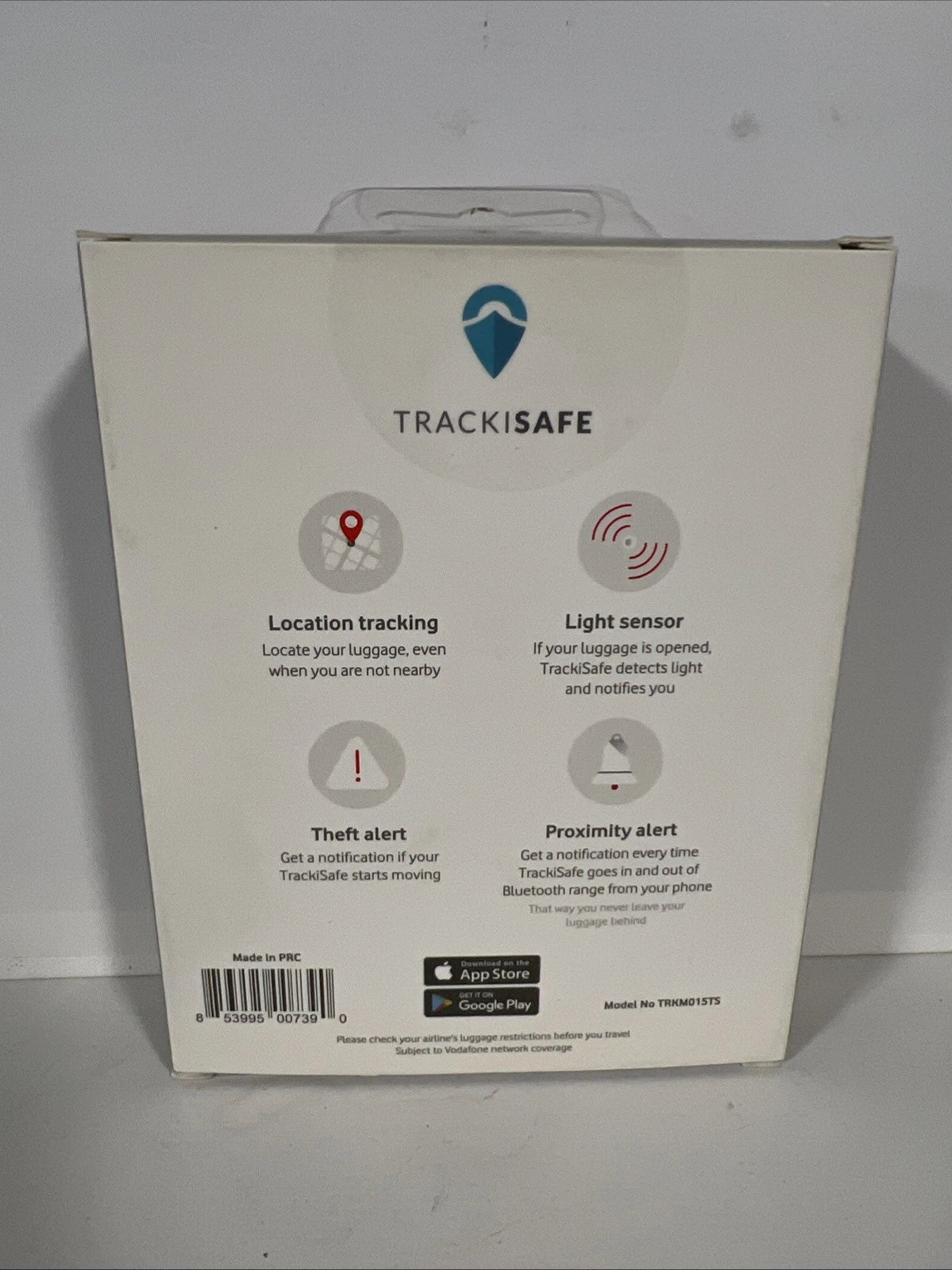 Vodafone TRKM015TS V-BAG Trackisafe GPS Luggage/Suitcase Tracker TRKM015TS