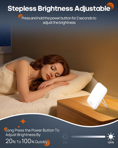 AJVV SAD lamp 10000 Lux with stepless brightness adjustment for effective light therapy