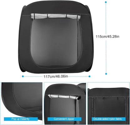 YBike sensory blackout tent for children with instant pop-up design and double-sided nylon fabric