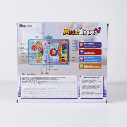 Shayson 3-in-1 piano drum mat for kids designed for fun musical learning and interactive play