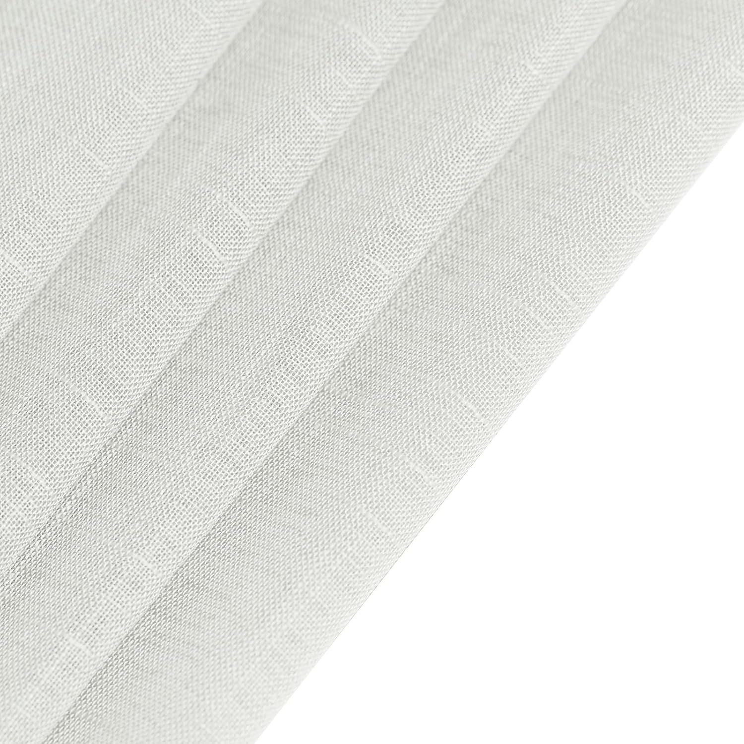 L.Z.E silver grey semi sheer kitchen curtains with a textured finish for subtle elegance