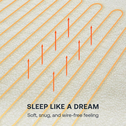 Dimplex super king electric fleece mattress cover with soft, snug texture for a comfortable sleep experience