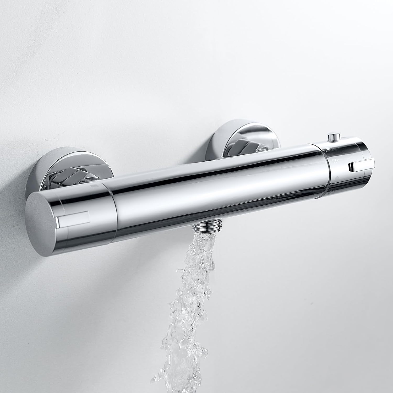 Rainysprit thermostatic shower mixer valve in chrome finish with a sleek modern design