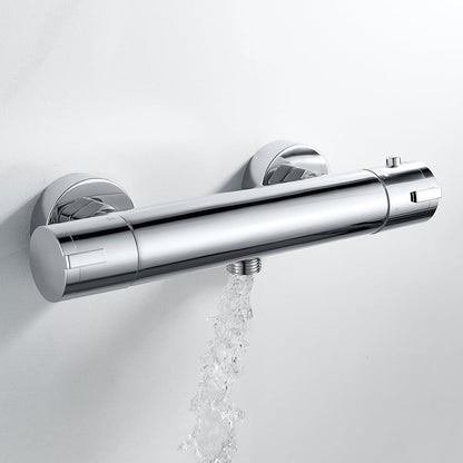 Rainysprit thermostatic shower mixer valve in chrome finish with a sleek modern design