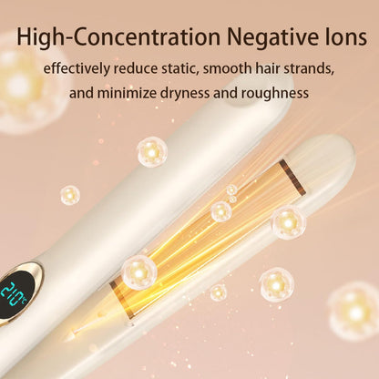 Eachans travel hair straightener with high-concentration negative ions for smooth, frizz-free hair