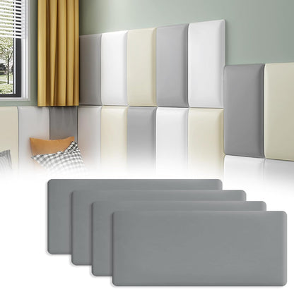 Tokenhigh soft padded wall panels set in grey and cream for baby room decor and soundproofing