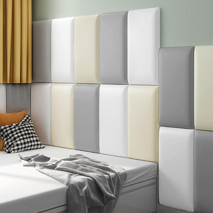 Tokenhigh Soft Foam Baby Room Wall Panels in Grey, Yellow and White for Safe Play Areas