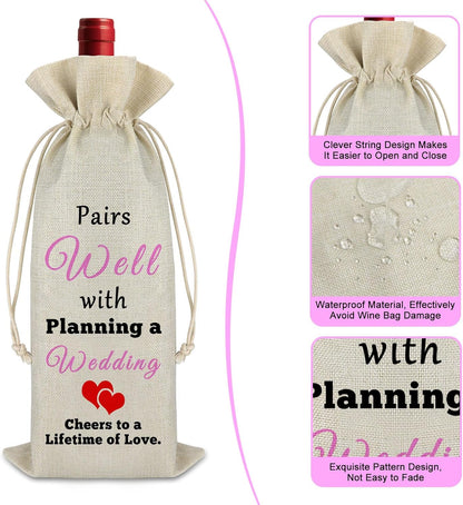 Ximalun wedding wine bag gift with clever string design and waterproof material for weddings