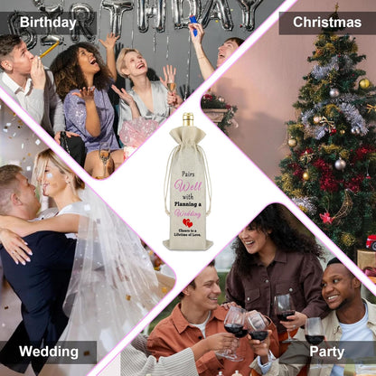 Ximalun wedding wine bag gift with playful design for celebrations and special occasions