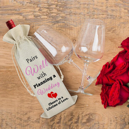 Ximalun Wedding Wine Bag Gift for Celebrating Love