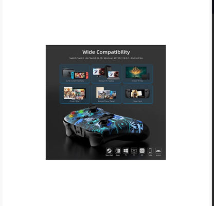 Bleu Comics wireless gamepad controller for Nintendo Switch with wide compatibility features