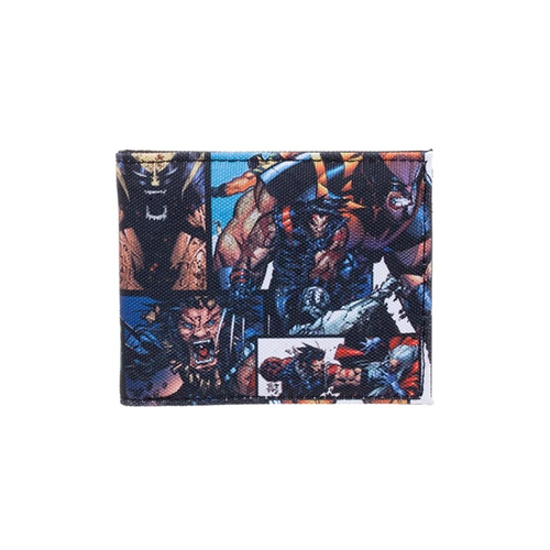 Bioworld X-Men Wolverine men's wallet with vibrant comic book design and durable fabric
