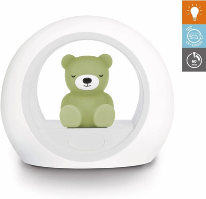Zazu Billy The Bear nightlight with soft glow and integrated cry sensor for soothing bedtime