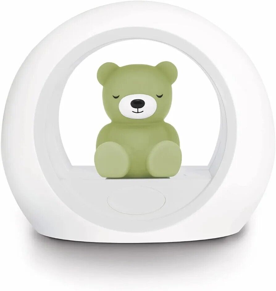 Zazu Billy The Bear nightlight with soft green bear figure for a calming bedtime atmosphere